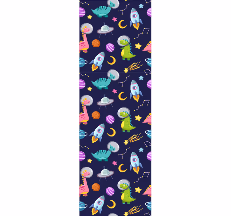 Childrens blind cute design with spatial dinosaurs - TenStickers