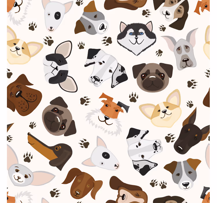 Childrens blind with adorable puppy and dog design - TenStickers