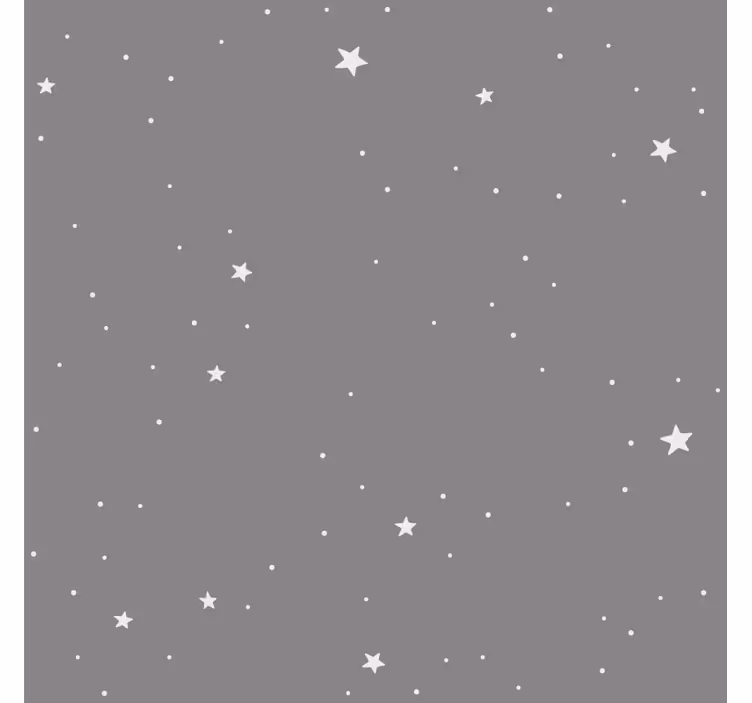Childrens blind white stars on gray background - TenStickers