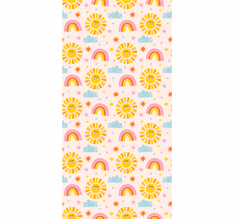 Childrens blind in pink rainbow design - TenStickers