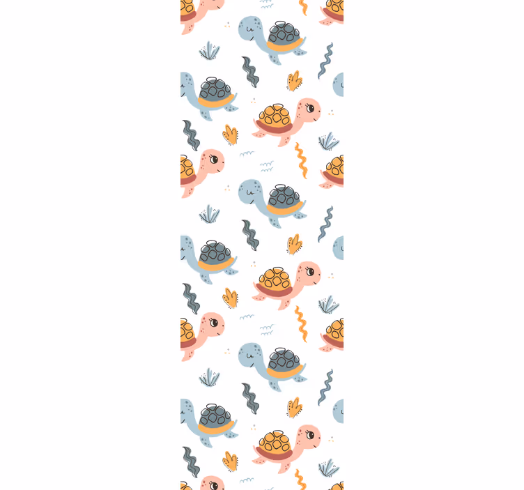 Childrens blind cute turtle group - TenStickers