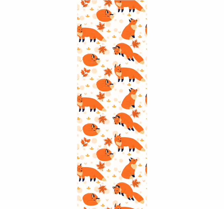 Childrens blind featuring beautiful foxes - TenStickers