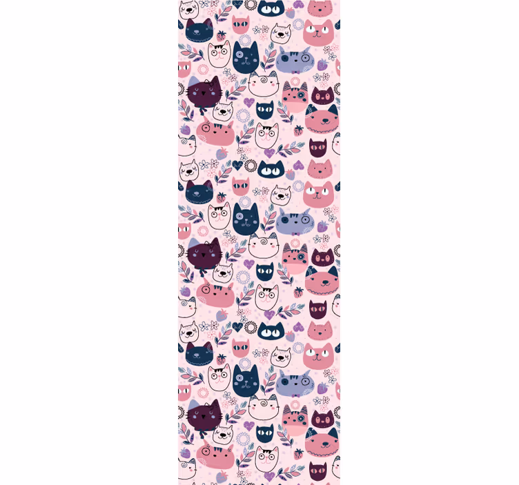 Childrens blind in pink cat fashion pattern - TenStickers