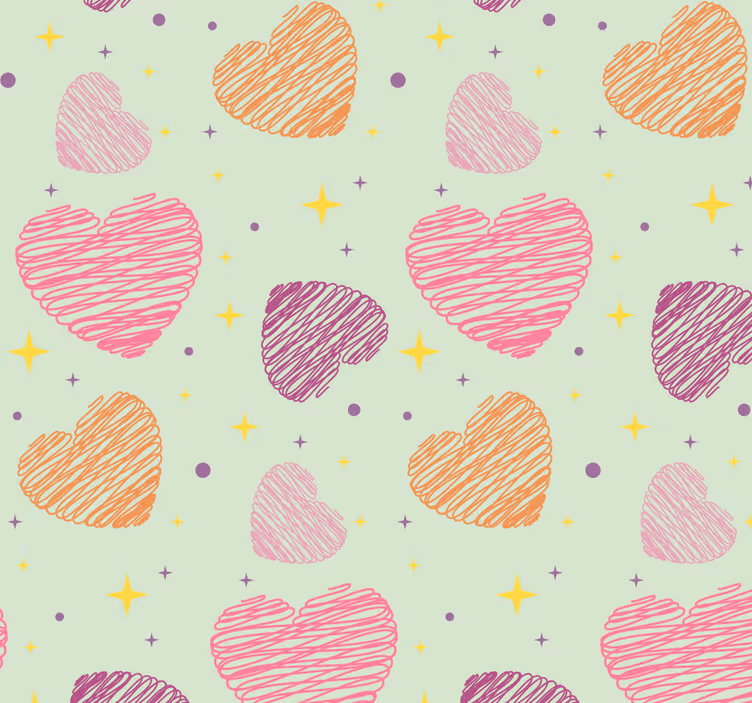 Childrens blind pink hearts - TenStickers