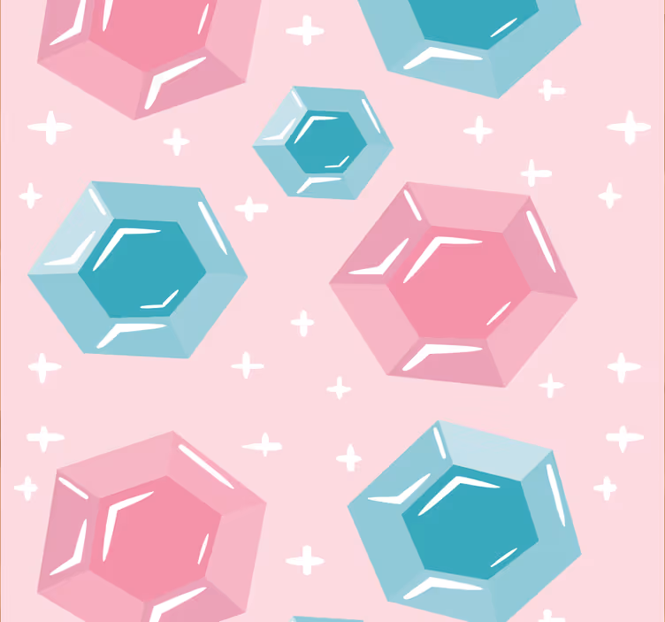 Childrens blind in geometric jewel-toned colors - TenStickers