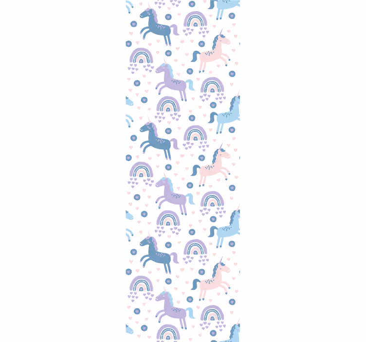 Childrens blind with sweet pastel unicorn pattern - TenStickers