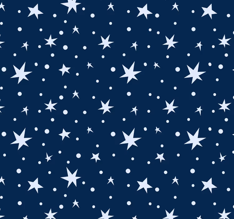 Childrens blind stars on navy blue - TenStickers