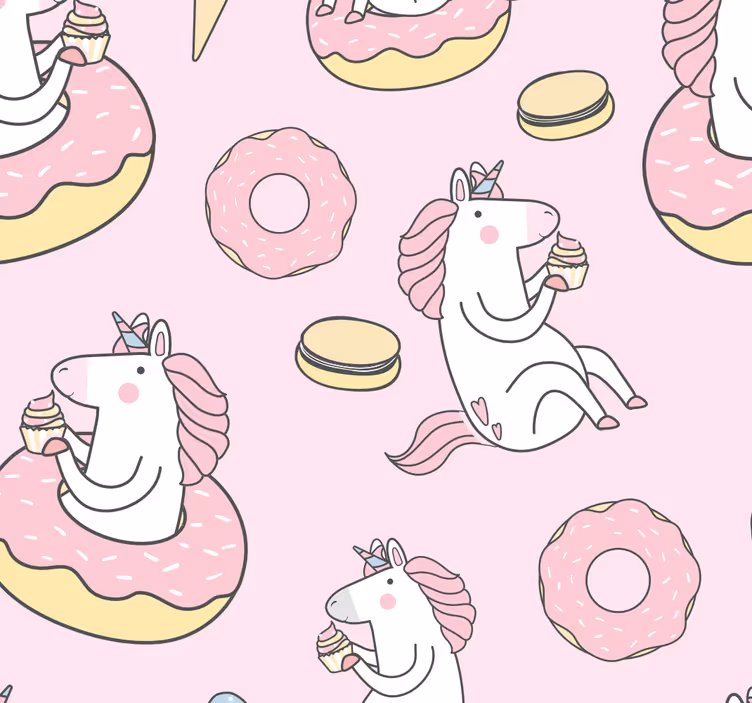 Childrens blind in pink unicorn design - TenStickers