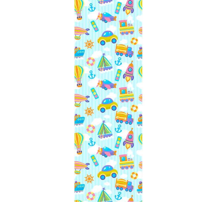Childrens blind with adorable car design - TenStickers