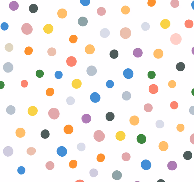 Childrens blind colorful dots on white - TenStickers