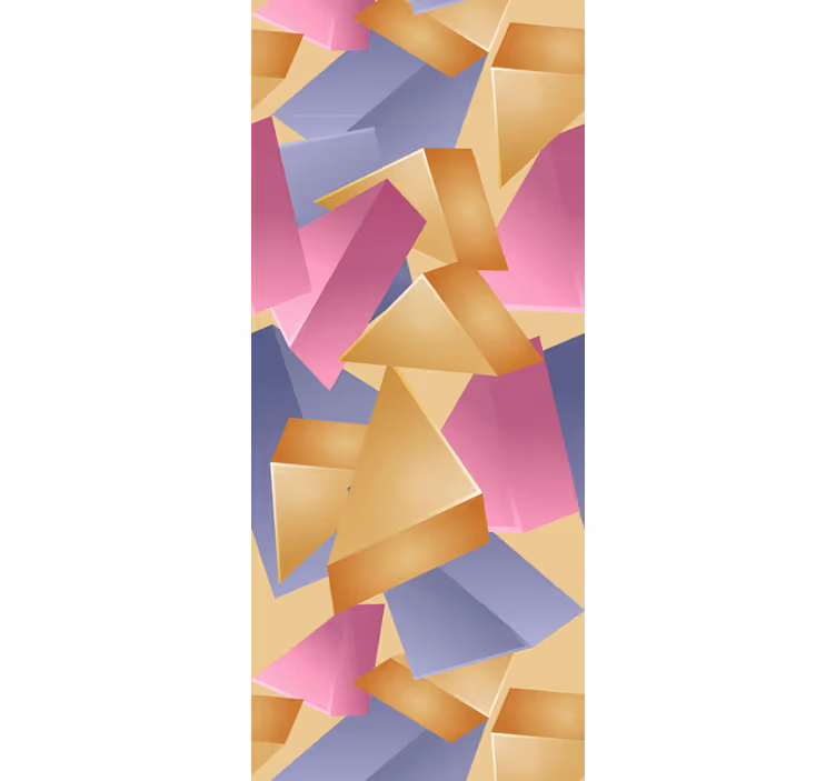 Office blind gold pyramid geometric design - TenStickers