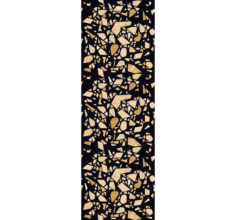 Office blind terrazzo style black gold - TenStickers