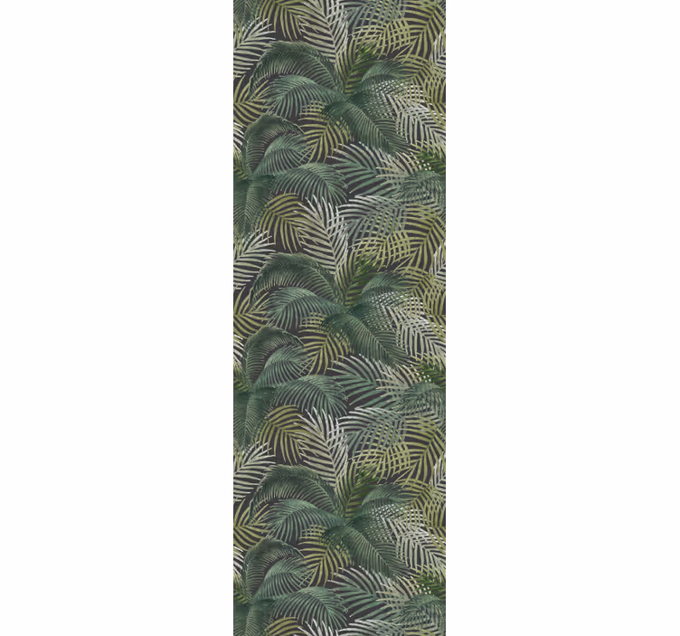 Office blind green palm leaves - TenStickers