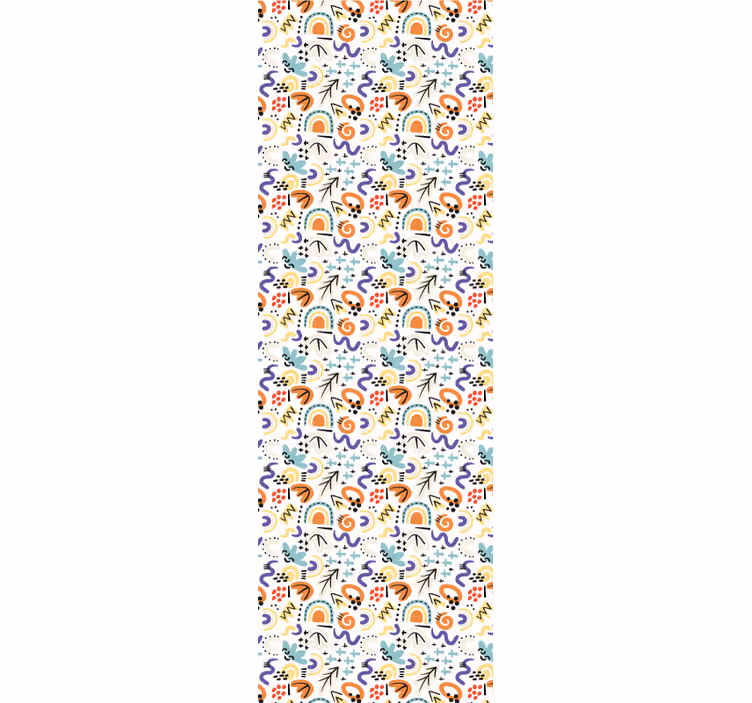 Office blind in organic flat abstract design - TenStickers