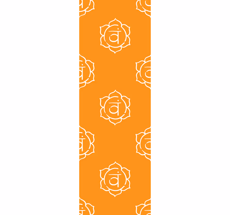 Office blind with beautiful sacral chakra design - TenStickers