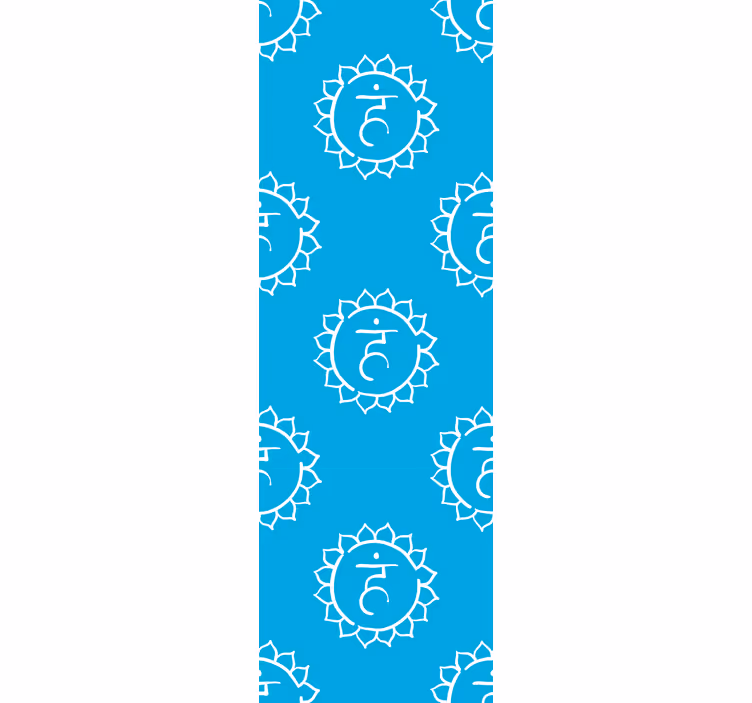 Office blind throat chakra design - TenStickers
