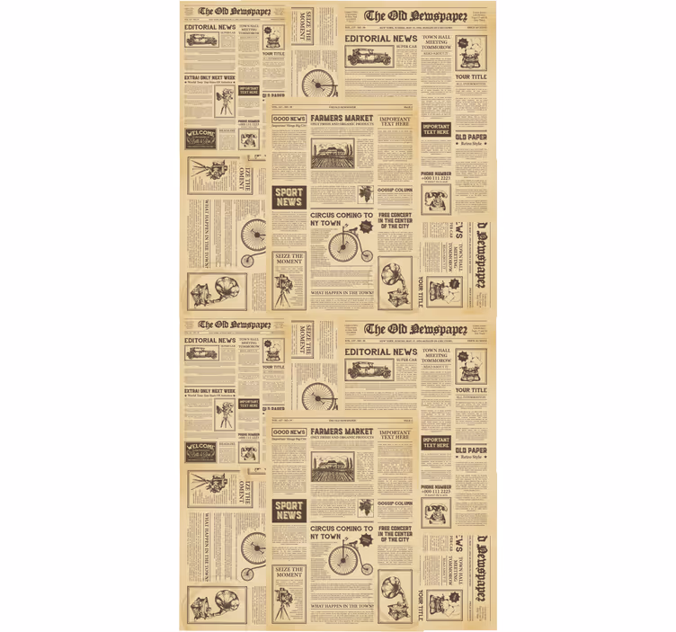 Office blind vintage american newspaper design - TenStickers
