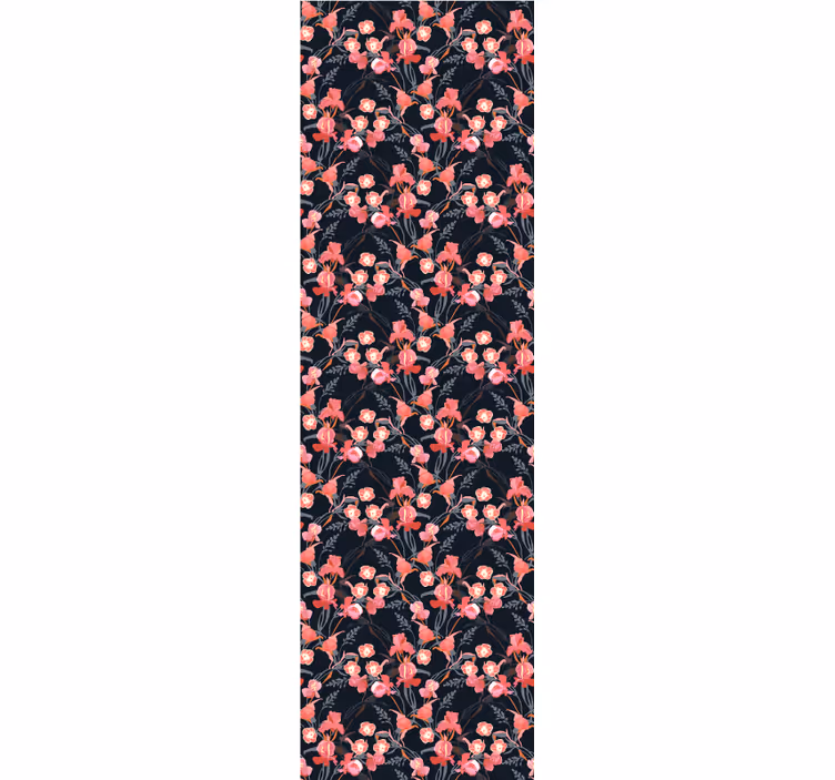 Office blind with delicate pink blossoms on branches - TenStickers