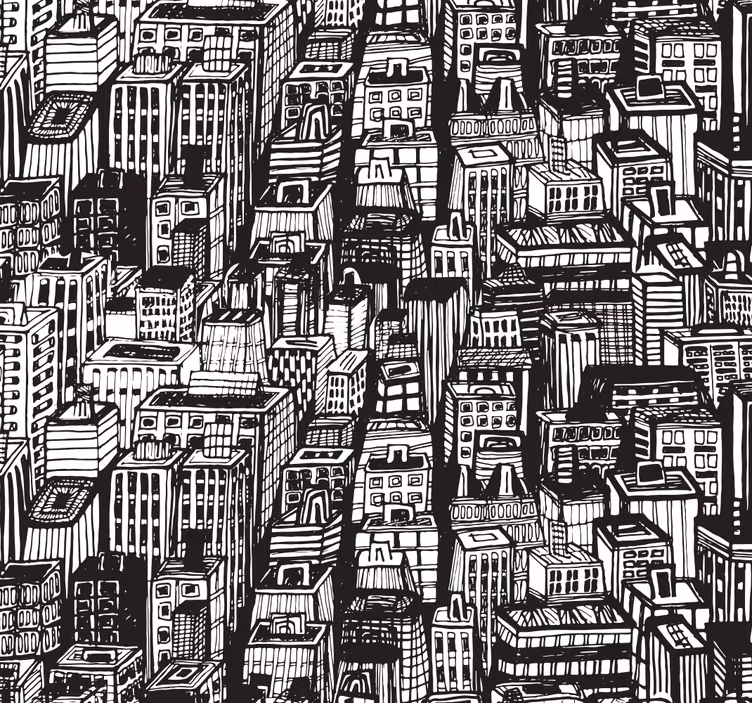 Office blind inspired by new york skyscrapers - TenStickers