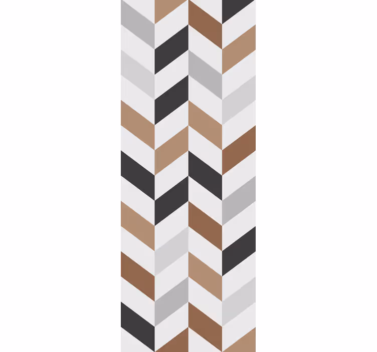 Teenage roller blind with abstract chevron design - TenStickers
