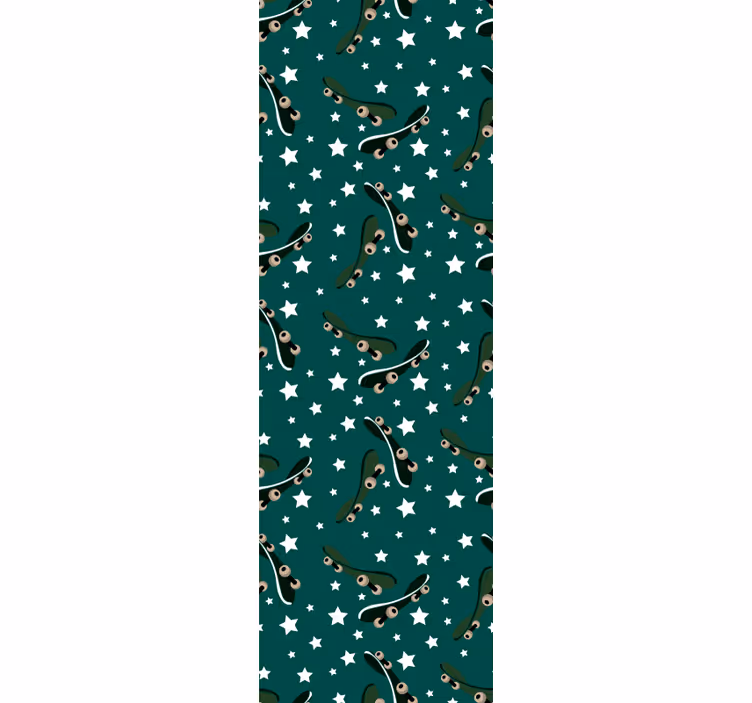 Teenage roller blind skate and stars - TenStickers