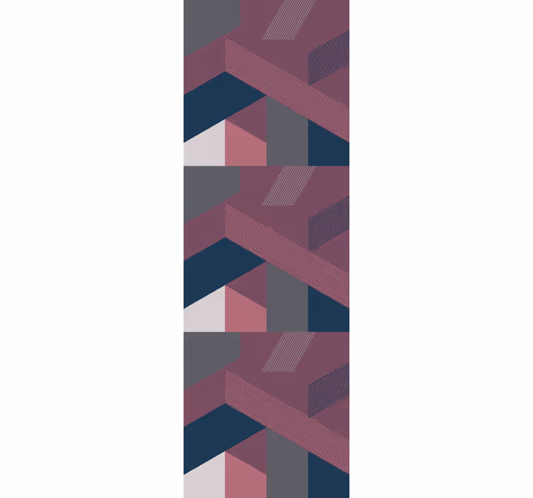 Teenage roller blind in eclectic geometric shapes - TenStickers