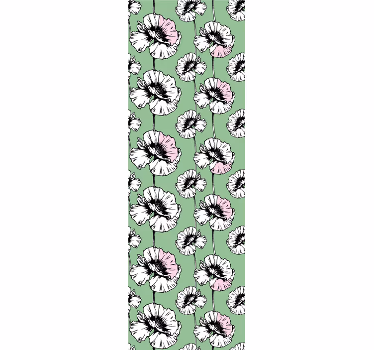 Teenage roller blind with wild daisy flower pattern - TenStickers