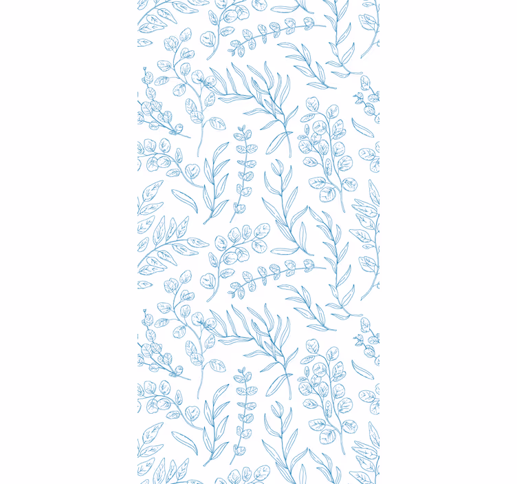 Teenage roller blind thin plants design - TenStickers