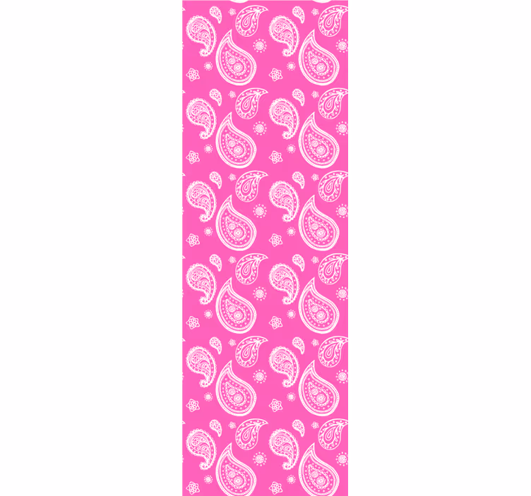 Teenage roller blind in vibrant pink paisley - TenStickers