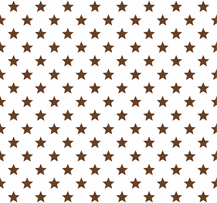Teenage roller blind with brown stars - TenStickers