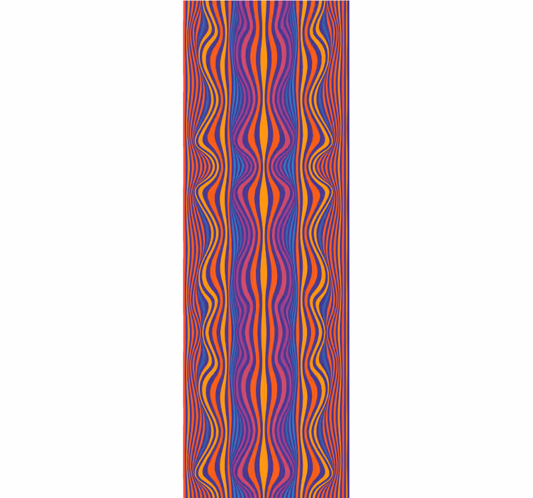 Teenage roller blind with psychedelic wavy lines - TenStickers