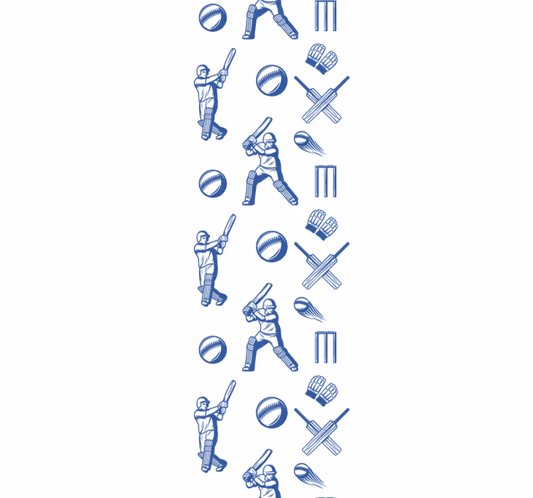 Teenage roller blind cricket design - TenStickers