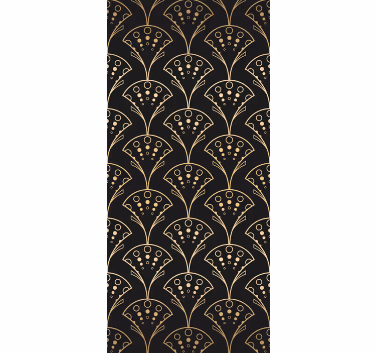 Modern blind with elegant golden designs - TenStickers