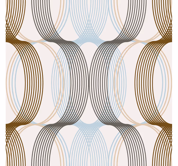 Modern blind with curved patterns - TenStickers