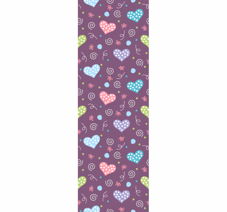 Modern blind pattern-decor hearts and lines - TenStickers