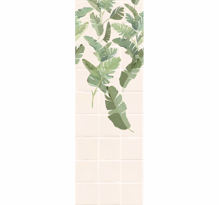 Modern blind eclectic tiles with palm design - TenStickers