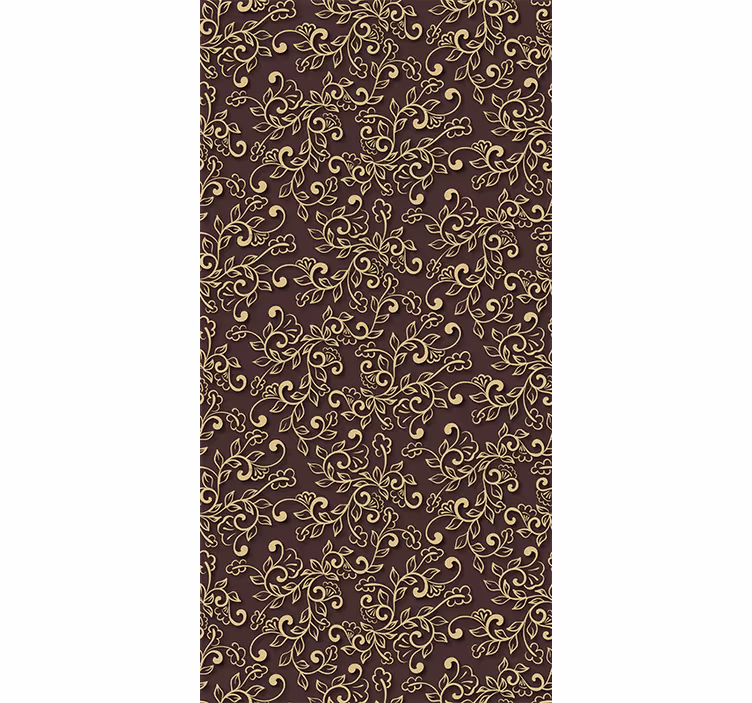 Modern blind in golden tree leaves design - TenStickers