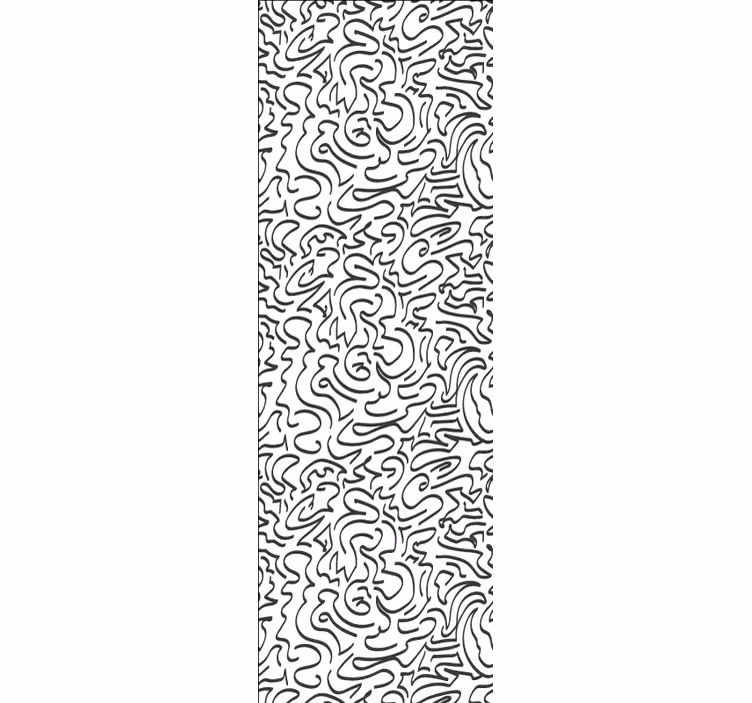 Modern blind with breeze inspired doodles - TenStickers