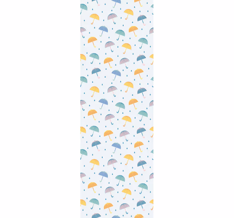 Modern blind with colorful umbrellas cartoon design - TenStickers