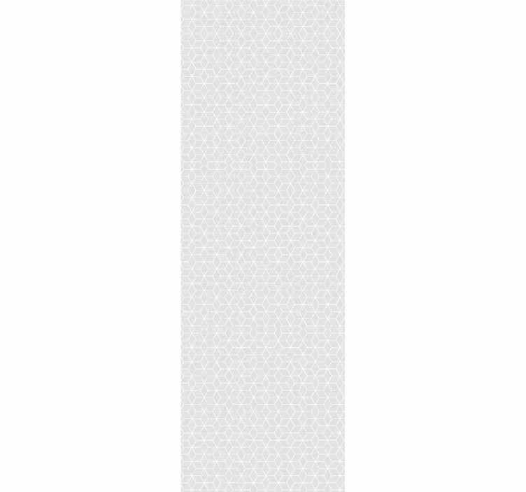 Modern blind grey parallelograms and hexagons - TenStickers