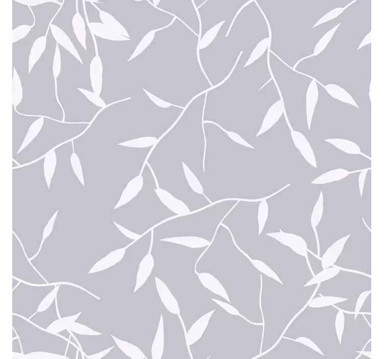 Modern blind white branch - TenStickers