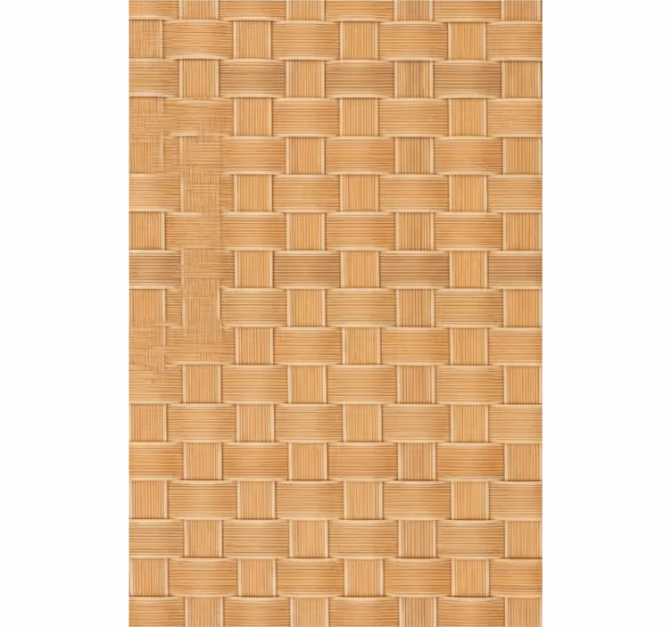 Texture and pattern blind natural wicker grid design - TenStickers