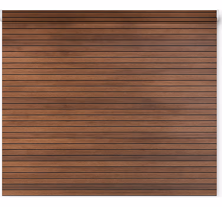 Texture and pattern blind parallel walnut slats - TenStickers