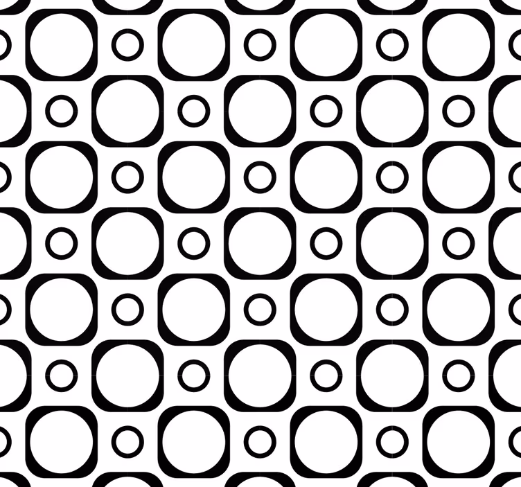 Black blind for bathroom black and white tiles - TenStickers