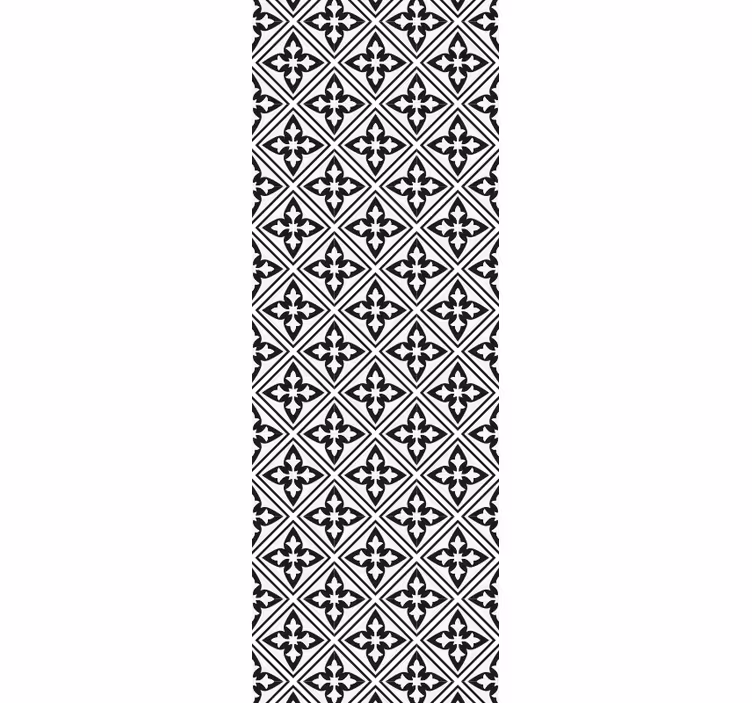 Black blind with floral pattern - TenStickers