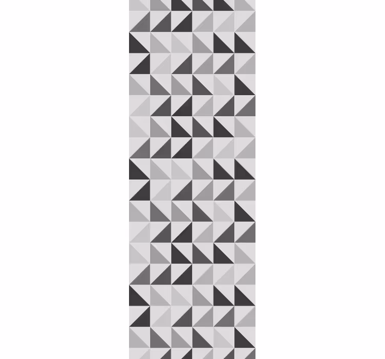 Grey blind with geometric triangles design - TenStickers