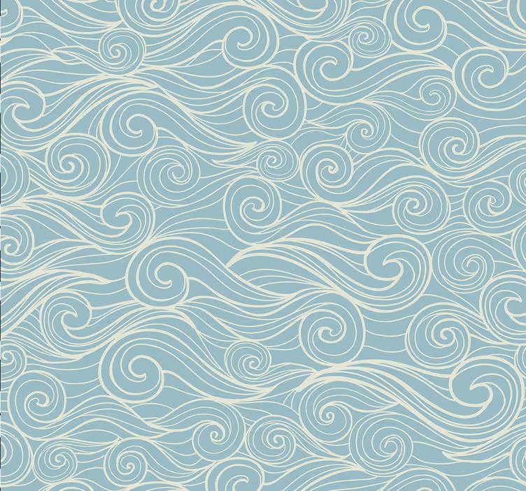 Bathroom blind ocean waves - TenStickers