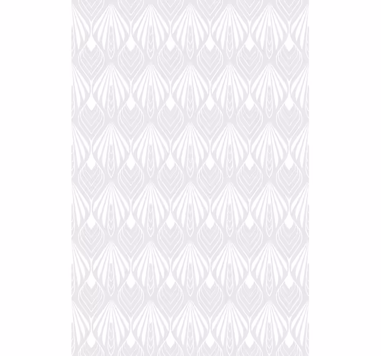 Grey blind with white and grey leaves pattern - TenStickers