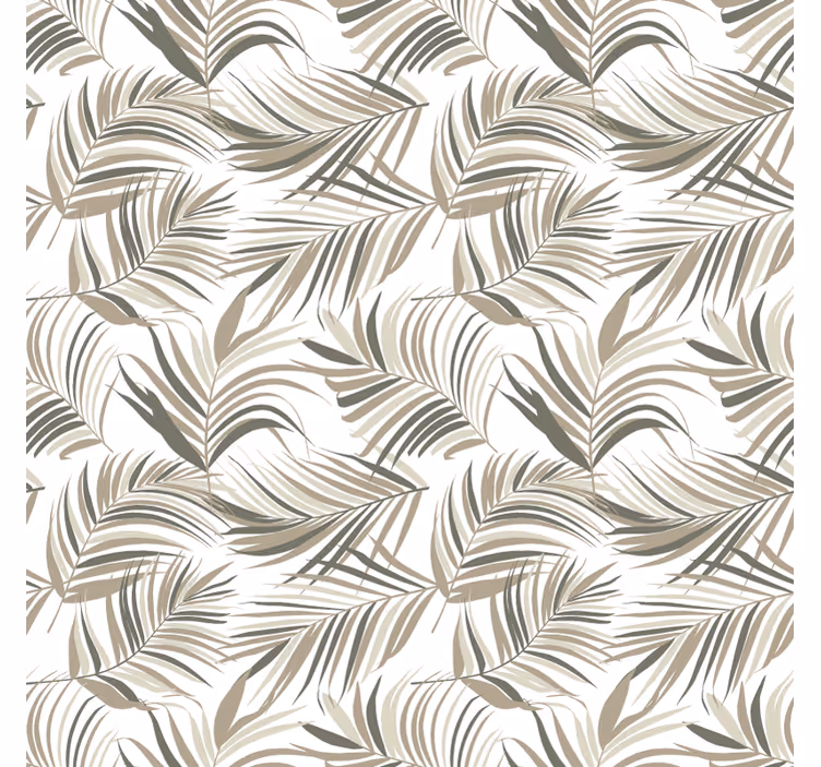 Grey blind with elegant leaf designs - TenStickers