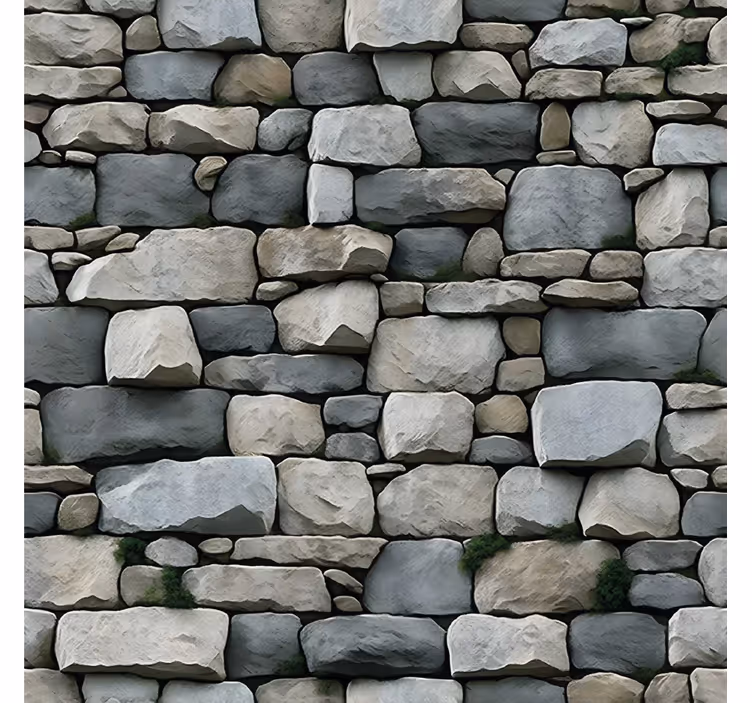 Grey blind with realistic pattern design - TenStickers
